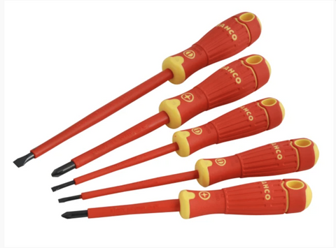 BAHCOFIT Insulated Screwdriver Set, 5 Piece